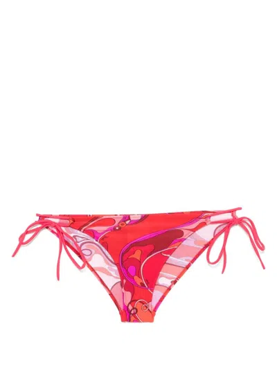 Pucci Orchidee-print Bikini Bottoms In Multicolour