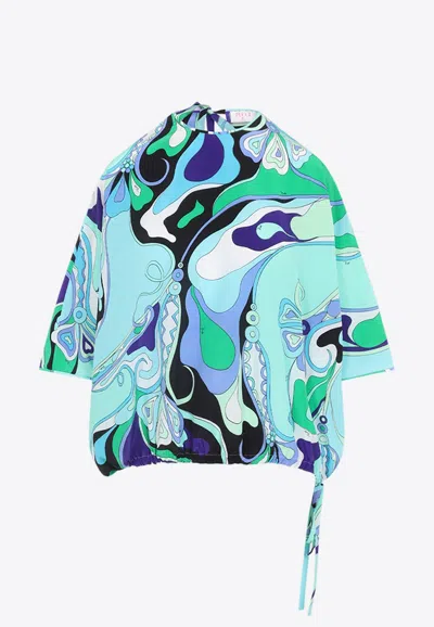 PUCCI ORCHIDEE PRINT BLOUSE