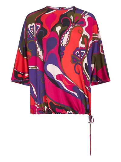 PUCCI ORCHIDEE-PRINT BLOUSE
