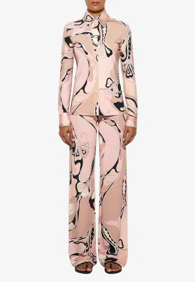 Pucci Orchidee Print Button-down Shirt