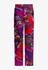 Pucci Orchidee Print Cargo Pants In Multi