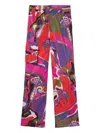 Pucci Orchidee Print Cargo Pants In Multi