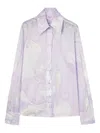 ORCHIDEE-PRINT COTTON SHIRT