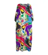 Pucci Orchidee Print Kaftan Maxi Dress