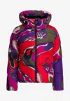 Pucci Orchidee Print Puffer Jacket In Multi