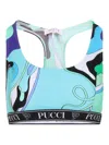 Pucci Multicolored Racerback Swimsuit With Elastic Branding