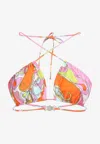 Pucci Abstract-print Halterneck Bikini Top In Multi