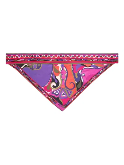 PUCCI ORCHIDEE-PRINT TRIANGLE SCARF