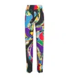 Pucci Graphic Printed Floor-length Trousers For Women