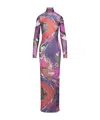 Pucci Orchid Print Dress In Multi