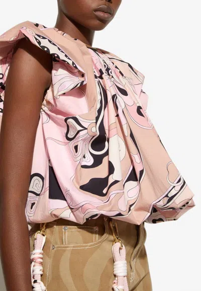 Pucci Orchidee Print Voluminous Top
