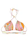 Pucci Abstract-print Halterneck Bikini Top In Multi
