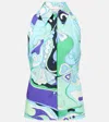 Pucci Abstract Halterneck Sleeveless Shirt