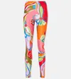 Pucci Printed Lycra Leggings In Multicolor