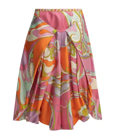 PUCCI PUCCI ORCHIDEE PRINTED SARONG PANTS