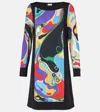 Pucci Orchidee-print Mini Dress In Multicolor
