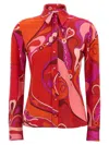 Pucci Orchidee-print Shirt In Multicolor