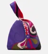 Pucci Orchidee Silk Twill Tote Bag In Multi