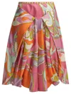 Pucci Orchidee Printed Culotte Pants In Multi
