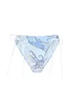 Pucci Orchidee-print Adjustable Bikini Bottoms In Blue