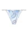 Pucci Orchidee-print Bikini Bottoms In Blue