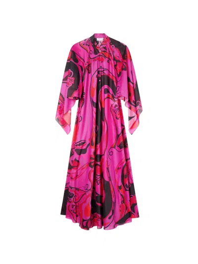 PUCCI ORCHIDEE-PRINT COTTON KAFTAN