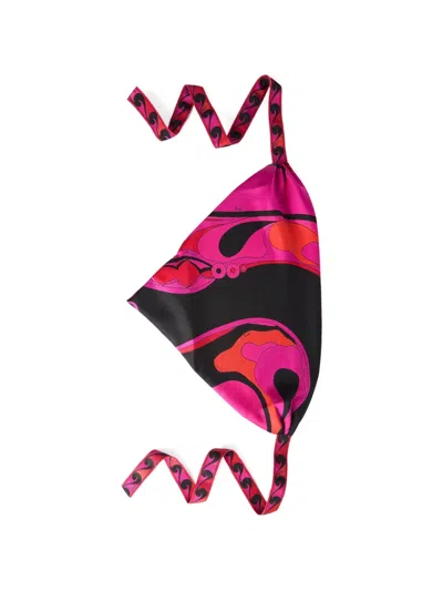Pucci Orchidee-print Silk Bandana In Multi