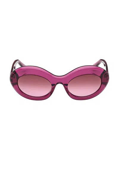 Pucci Oval Sunglasses In Pink