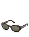 Pucci Tortoiseshell Oversized Sunglasses In Havana/green