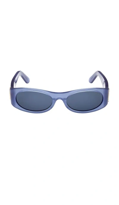 Pucci Oval Sunglasses In Blue