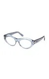 Pucci Oval-frame Acetate Sunglasses In Blue