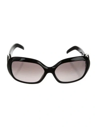 Pre-owned Pucci Oversize Gradient Sunglasses In Black