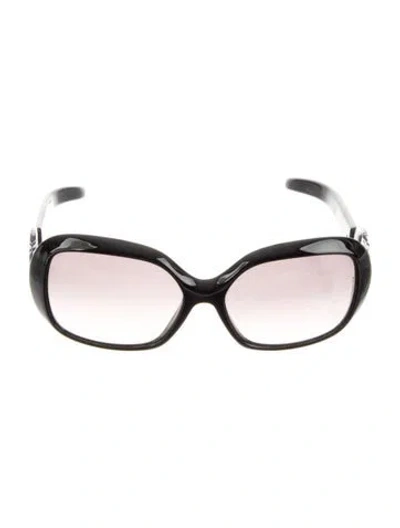 Pre-owned Pucci Oversize Gradient Sunglasses In Black
