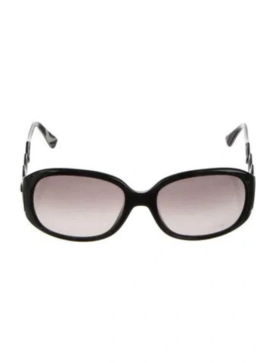 Pre-owned Pucci Oversize Gradient Sunglasses In Black