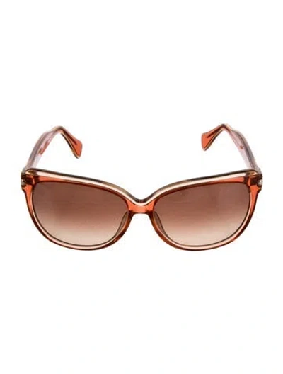 Pre-owned Pucci Oversize Gradient Sunglasses In Black