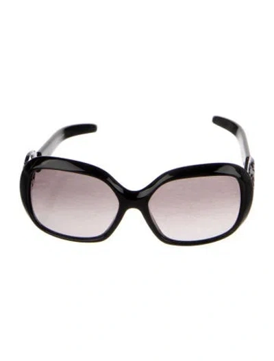 Pre-owned Pucci Oversize Gradient Sunglasses In Black