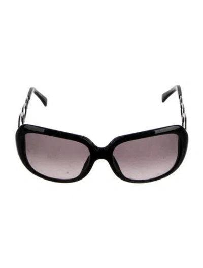 Pre-owned Pucci Oversize Gradient Sunglasses In Black
