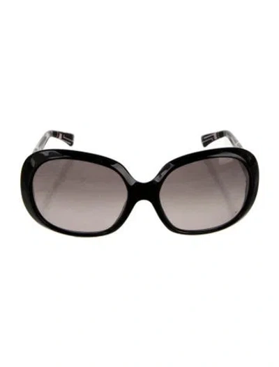 Pre-owned Pucci Oversize Gradient Sunglasses In Black/grey