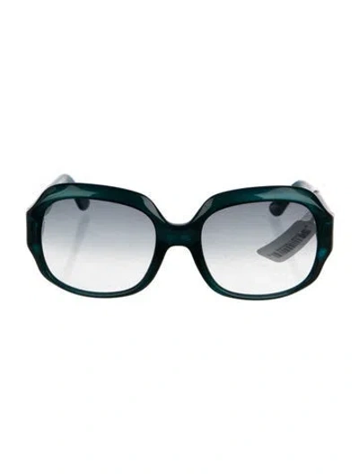 Pre-owned Pucci Oversize Gradient Sunglasses In Blue