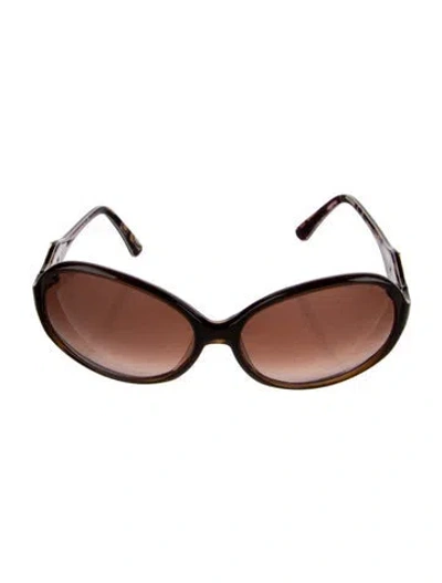 Pre-owned Pucci Oversize Gradient Sunglasses In Brown