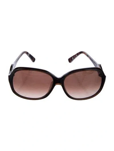 Pre-owned Pucci Oversize Gradient Sunglasses In Brown
