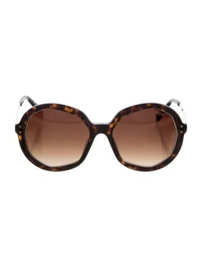 Pre-owned Pucci Oversize Gradient Sunglasses In Brown