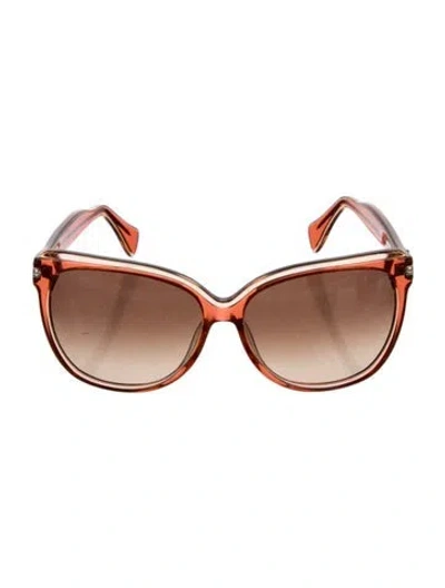 Pre-owned Pucci Oversize Gradient Sunglasses In Brown
