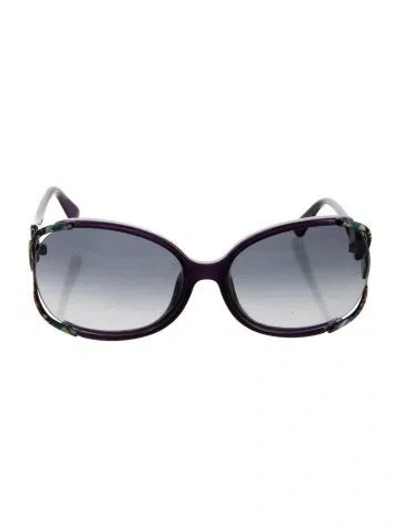 Pre-owned Pucci Oversize Gradient Sunglasses In Purple
