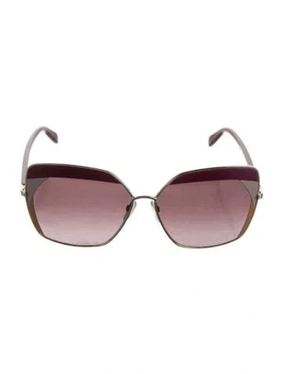 Pre-owned Pucci Oversize Gradient Sunglasses In Purple