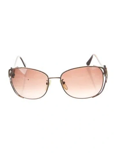 Pre-owned Pucci Oversize Gradient Sunglasses In Purple