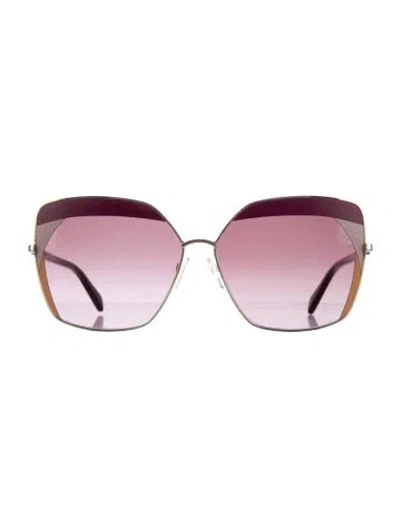 Pre-owned Pucci Oversize Gradient Sunglasses In Purple