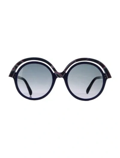 Pre-owned Pucci Oversize Gradient Sunglasses In Purple