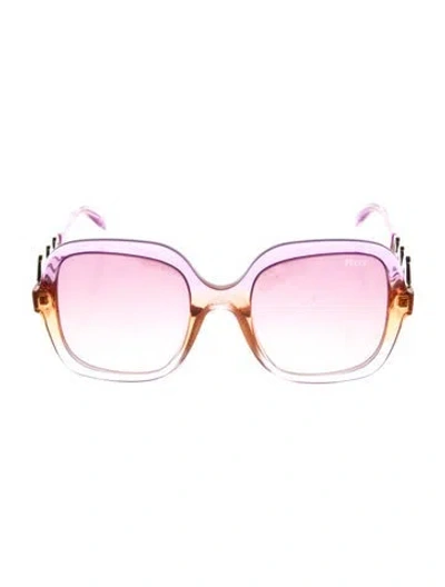 Pre-owned Pucci Oversize Gradient Sunglasses In Purple