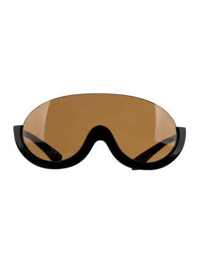 Pre-owned Pucci Oversize Tinted Sunglasses In Black